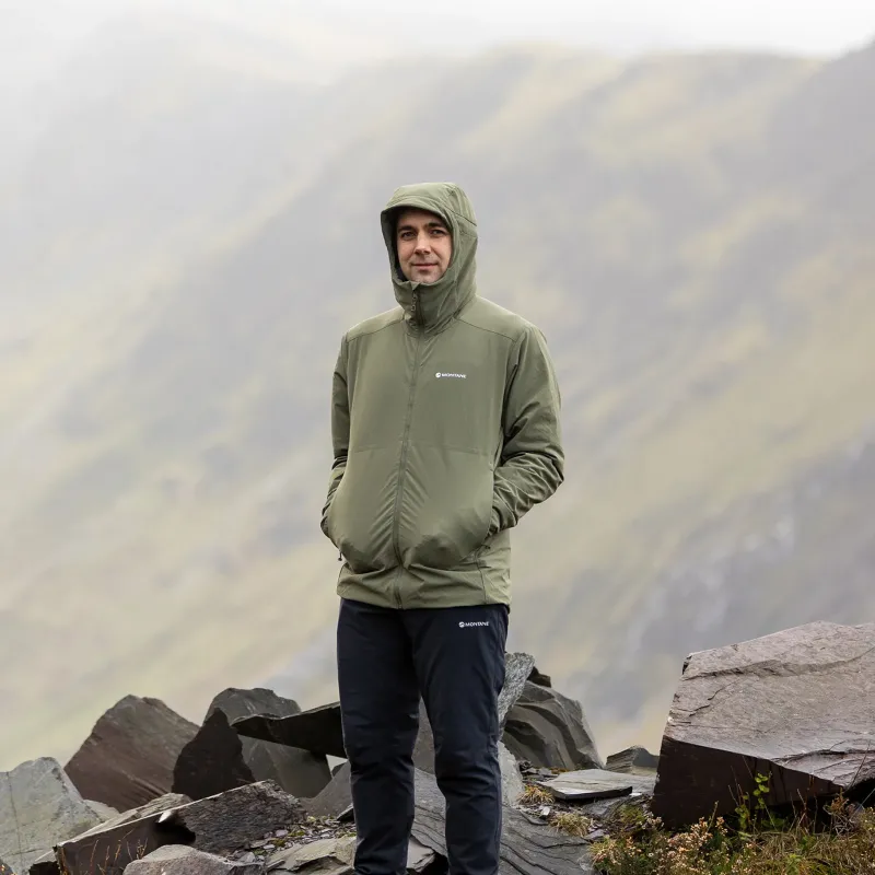 Montane Softshell Jackets-Mens Khamsin Hoodie - Caper
