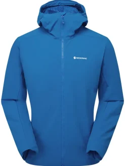 Montane Softshell Jackets-Mens Khamsin Hoodie - Neptune Blue