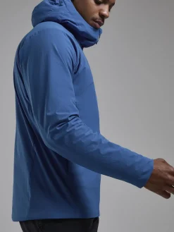 Montane Softshell Jackets-Mens Khamsin Hoodie - Neptune Blue