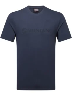 Montane T-Shirts & Baselayers-Mens Mono Logo T-Shirt - Eclipse Blue