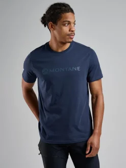 Montane T-Shirts & Baselayers-Mens Mono Logo T-Shirt - Eclipse Blue