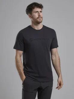 Montane T-Shirts & Baselayers-Mens Mono Logo T-Shirt - Midnight Grey