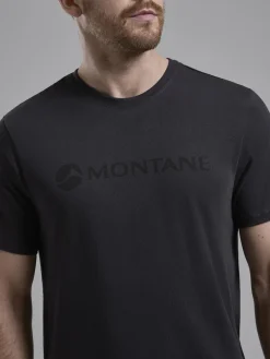 Montane T-Shirts & Baselayers-Mens Mono Logo T-Shirt - Midnight Grey