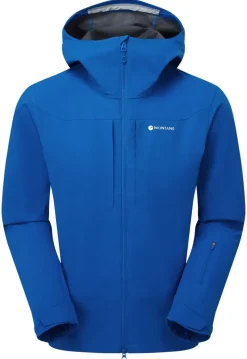 Montane Softshell Jackets-Mens Nordes Hoodie - Neptune Blue