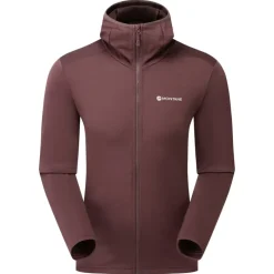 Montane Fleece & Mid Layer-Mens Protium Hoodie - Dark Garnet
