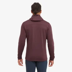 Montane Fleece & Mid Layer-Mens Protium Hoodie - Dark Garnet