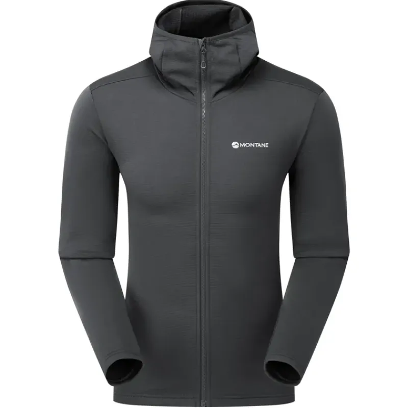 Montane Fleece & Mid Layer-Mens Protium Hoodie - Midnight Grey