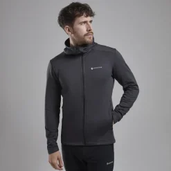 Montane Fleece & Mid Layer-Mens Protium Hoodie - Midnight Grey