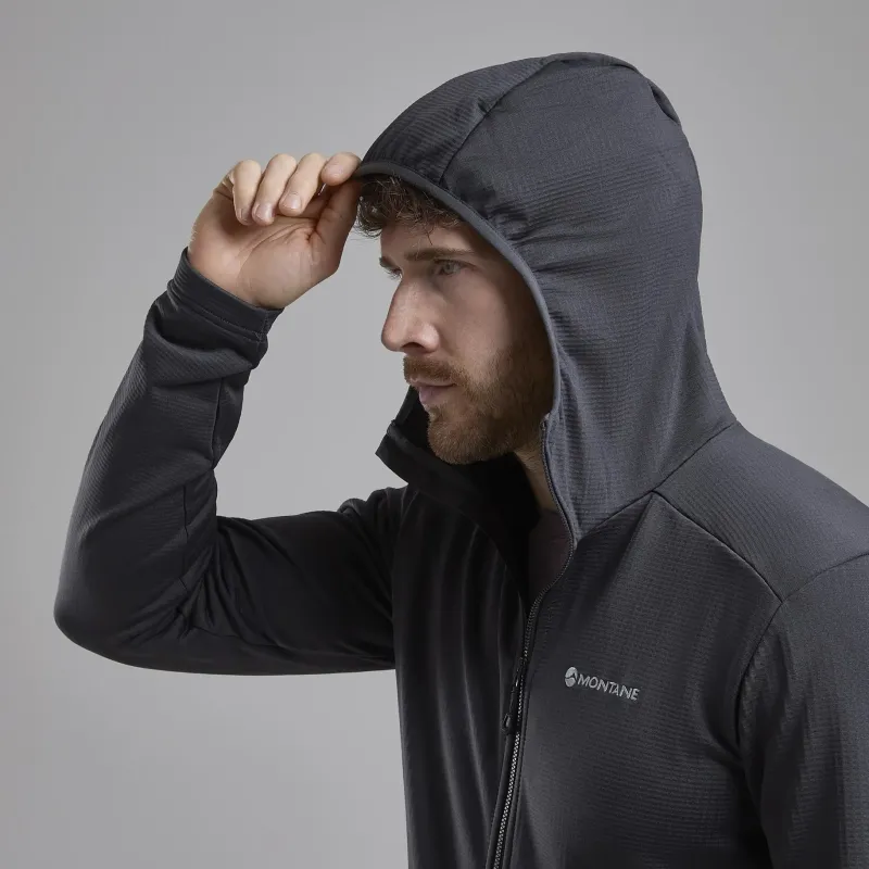 Montane Fleece & Mid Layer-Mens Protium Hoodie - Midnight Grey