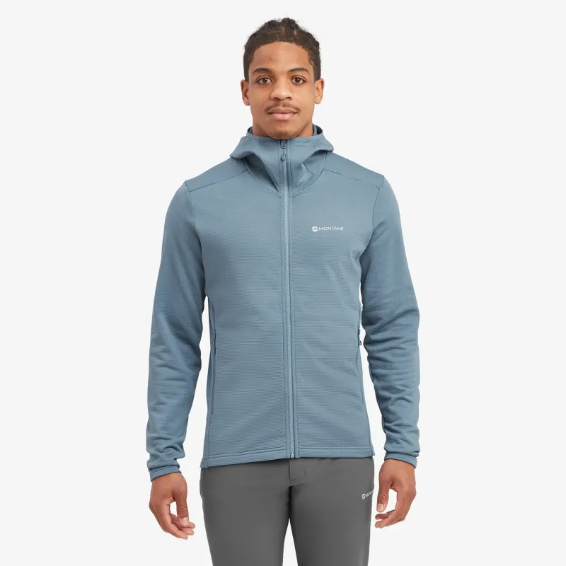 Montane Fleece & Mid Layer-Mens Protium Hoodie - Stone Blue