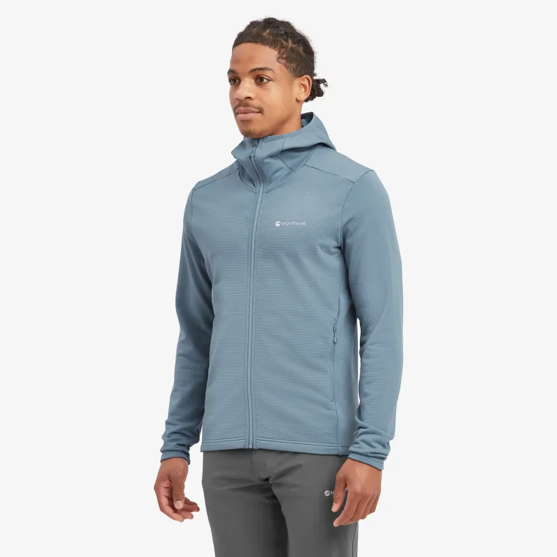 Montane Fleece & Mid Layer-Mens Protium Hoodie - Stone Blue