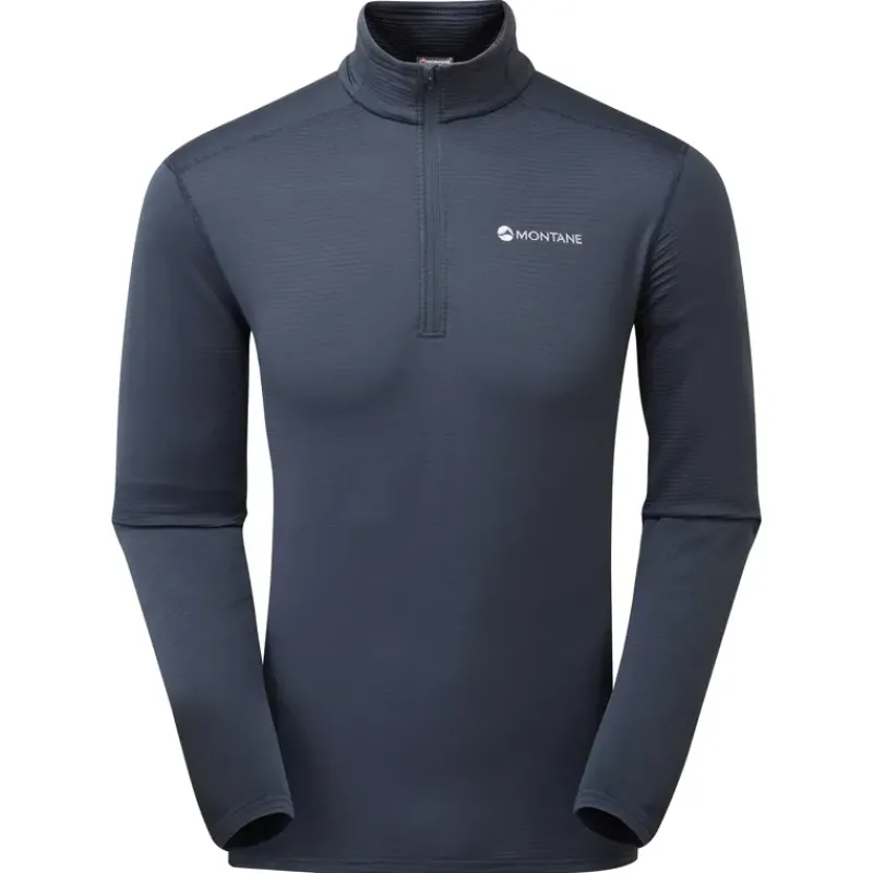 Montane Fleece & Mid Layer-Mens Protium Lite Pull-On - Eclipse Blue