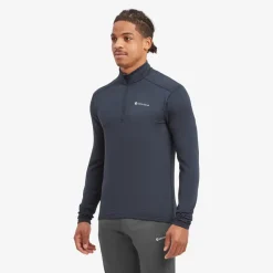 Montane Fleece & Mid Layer-Mens Protium Lite Pull-On - Eclipse Blue