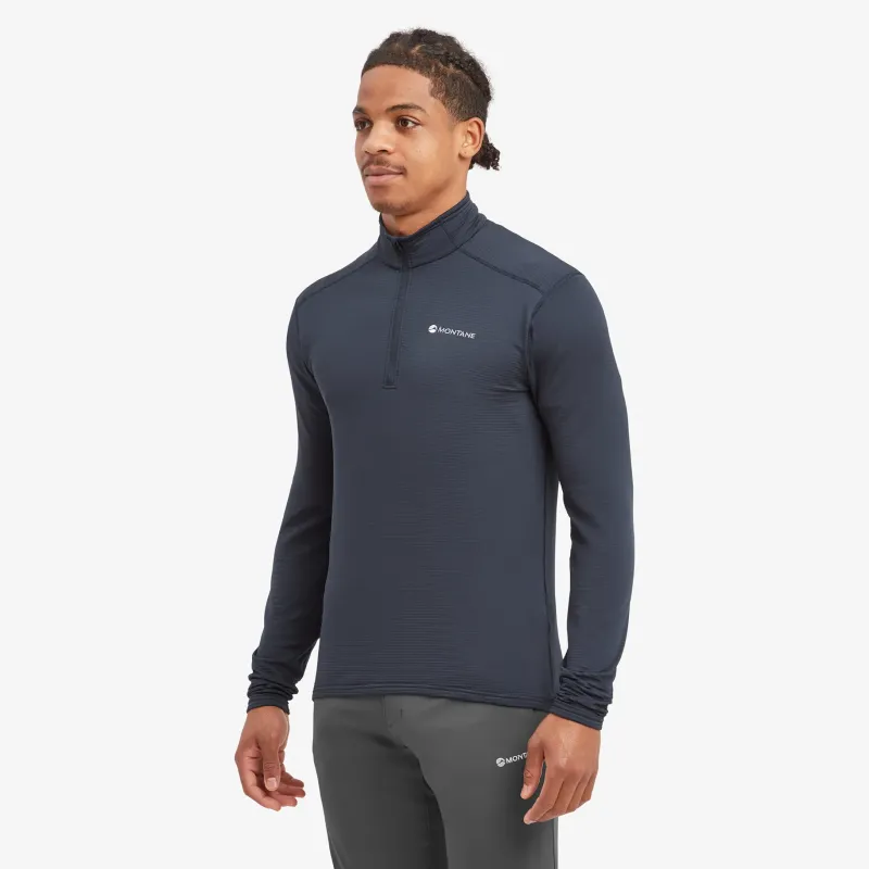 Montane Fleece & Mid Layer-Mens Protium Lite Pull-On - Eclipse Blue