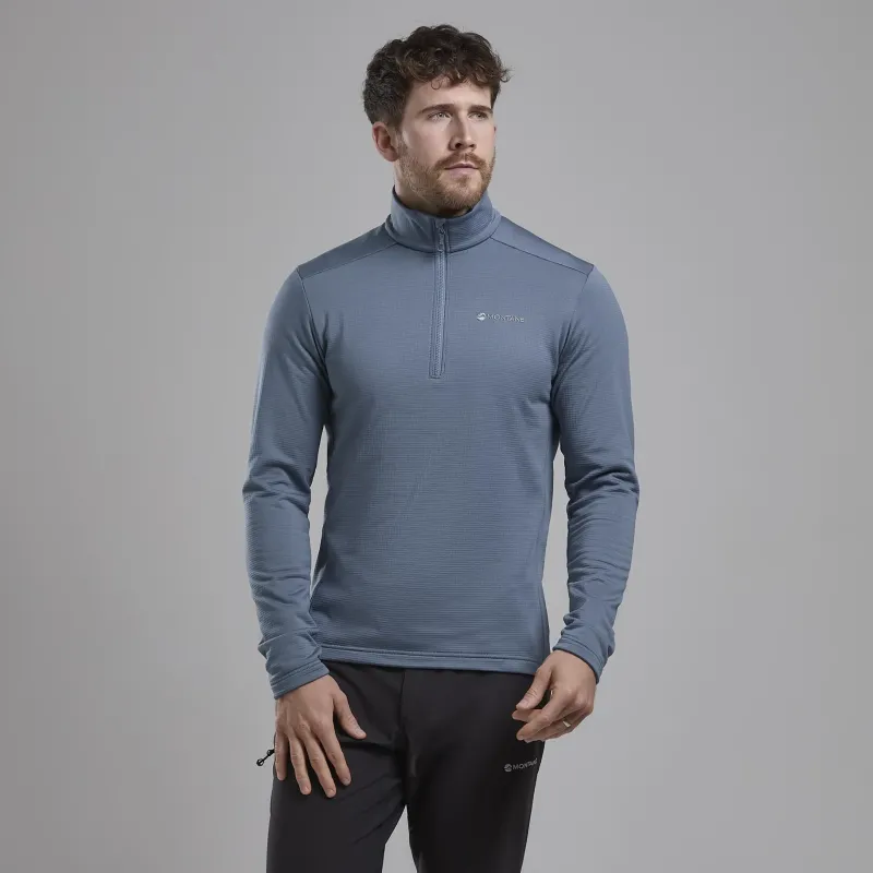 Montane Fleece & Mid Layer-Mens Protium Pull-On - Stone Blue