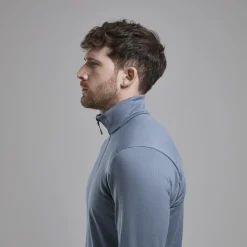 Montane Fleece & Mid Layer-Mens Protium Pull-On - Stone Blue