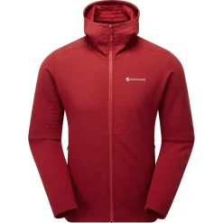 Montane Fleece & Mid Layer-Mens Protium XT Hoodie - Acer Red