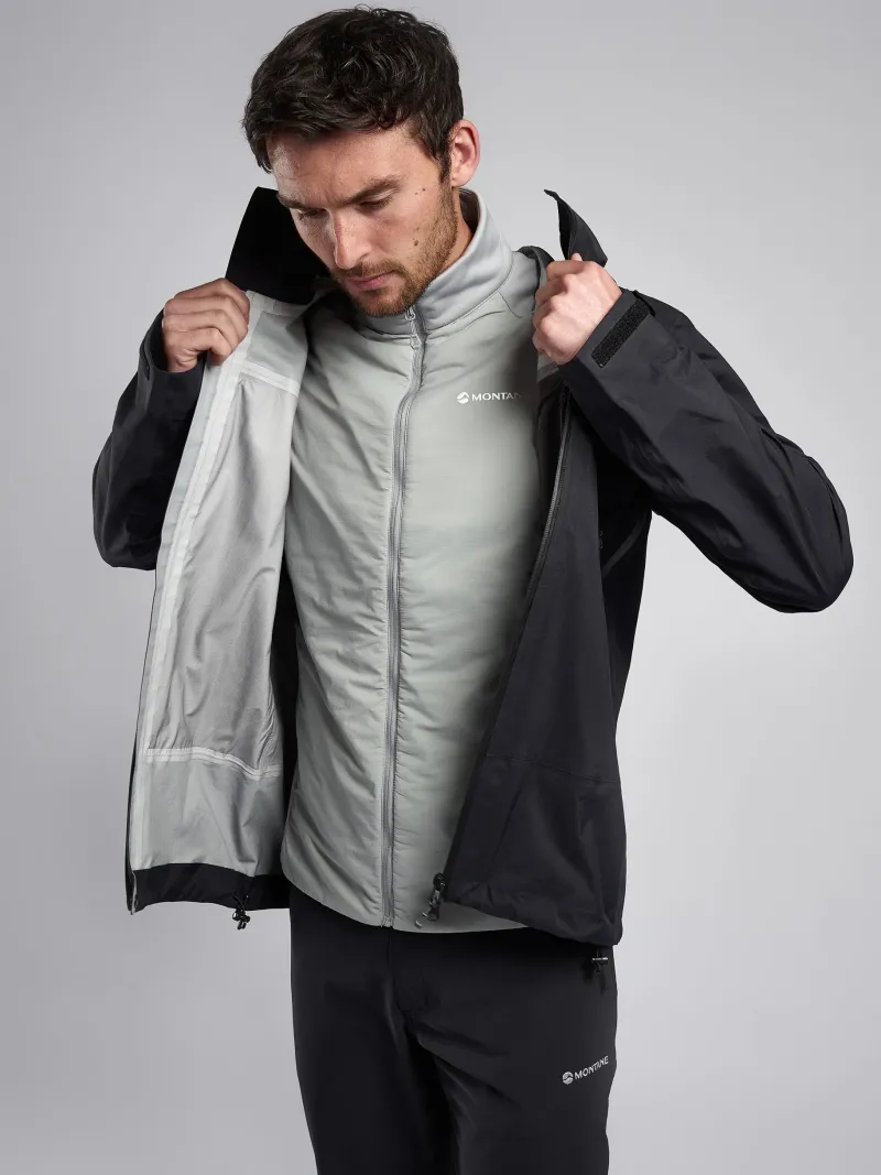 Montane Insulated Jackets-Mens Sirocco Lite Jacket - Pebble Blue