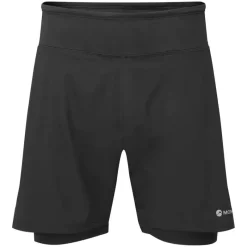 Montane Shorts-Mens Slipstream Twin Skin Shorts - Black