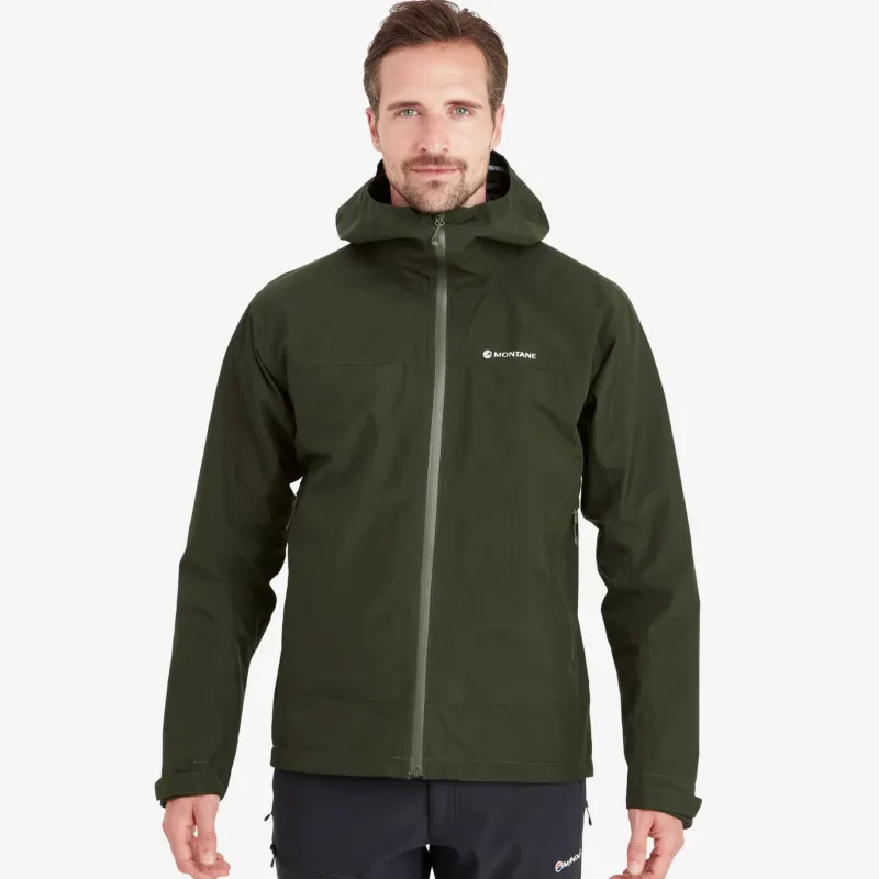 Montane Waterproof Jackets-Mens Spirit Jacket - Oak Green