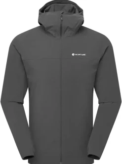 Montane Softshell Jackets-Mens Tenacity Nano Hoodie - Midnight Grey