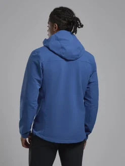 Montane Softshell Jackets-Mens Tenacity XT Hoodie - Neptune Blue