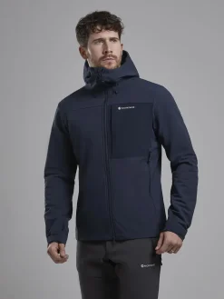 Montane Softshell Jackets-Mens Tenacity XT Hoodie - Eclipse Blue
