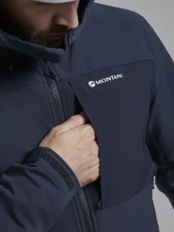 Montane Softshell Jackets-Mens Tenacity XT Hoodie - Eclipse Blue