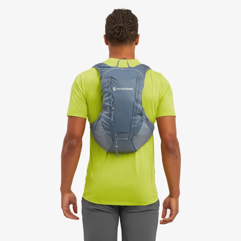 Montane Fast & Light Rucksacks And Vests-Mens Trailblazer 8 Rucksack - Stone Blue