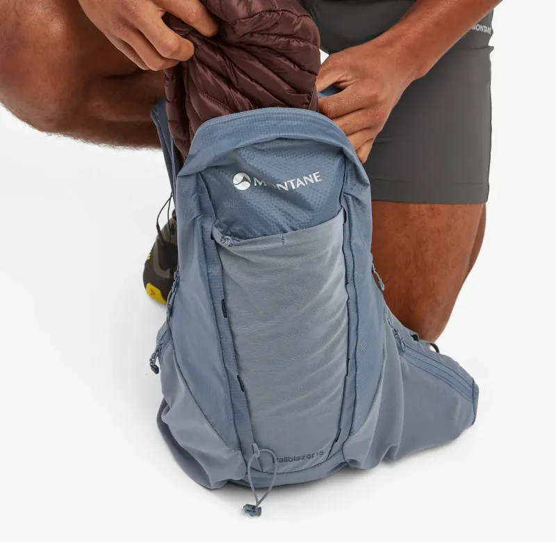 Montane Fast & Light Rucksacks And Vests-Mens Trailblazer 18 Rucksack - Stone Blue