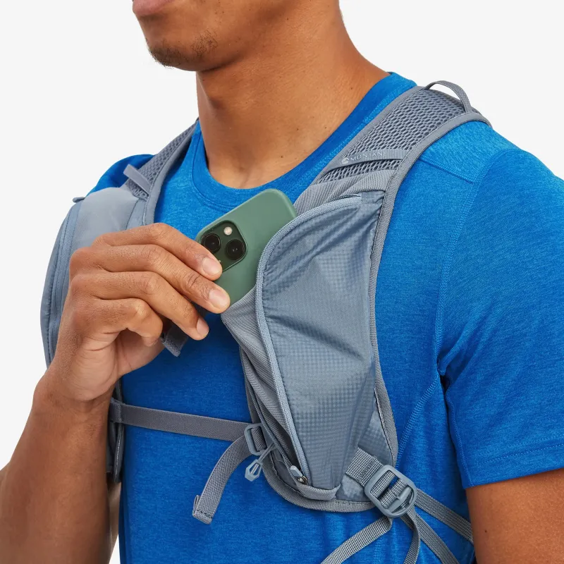 Montane Fast & Light Rucksacks And Vests-Mens Trailblazer 18 Rucksack - Stone Blue