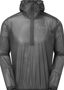 Montane Waterproof Jackets|Waterproof Jackets-Unisex Minimus Nano Pull-On Jacket - Charcoal