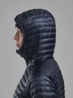 Montane Insulated Jackets-Womens Alpine 850 Nano Hoodie - Eclipse Blue