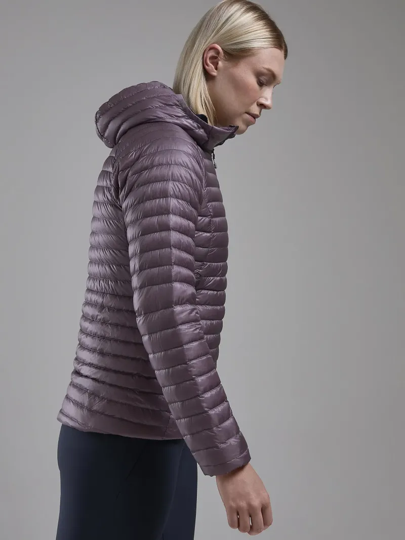 Montane Insulated Jackets-Womens Alpine 850 Nano Hoodie - Moonscape