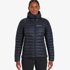 Montane Insulated Jackets-Womens Anti-Freeze Hoodie - Eclipse Blue
