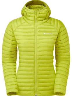 Montane Insulated Jackets-Womens Anti-Freeze Lite Hoodie - Citrus Spring