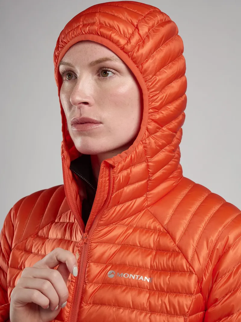 Montane Insulated Jackets-Womens Anti-Freeze Lite Hoodie - Tigerlily