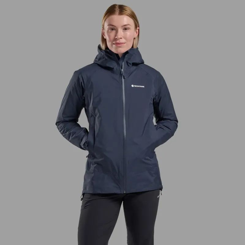 Montane Waterproof Jackets-Womens Cetus Jacket - Eclipse Blue
