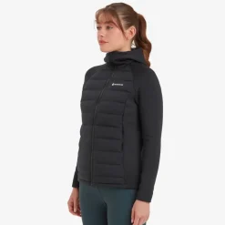 Montane Insulated Jackets-Womens Composite Hoodie - Black
