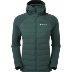 Montane Insulated Jackets-Womens Composite Hoodie - Deep Forest
