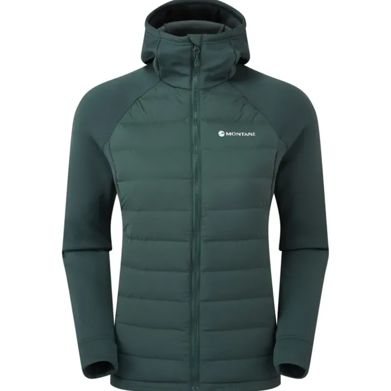 Montane Insulated Jackets-Womens Composite Hoodie - Deep Forest