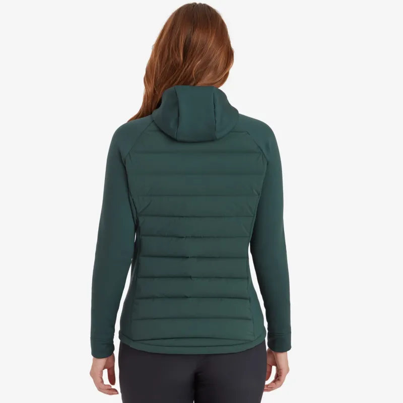 Montane Insulated Jackets-Womens Composite Hoodie - Deep Forest