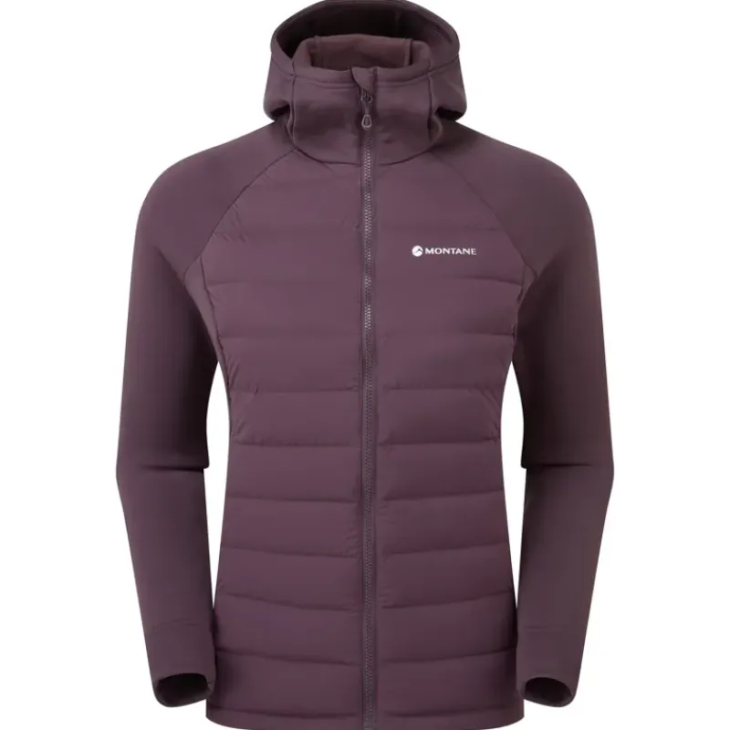Montane Insulated Jackets-Womens Composite Hoodie - Mulberry