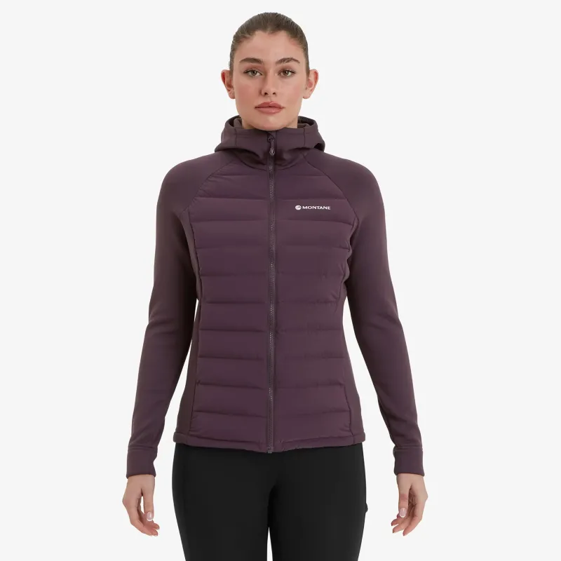 Montane Insulated Jackets-Womens Composite Hoodie - Mulberry