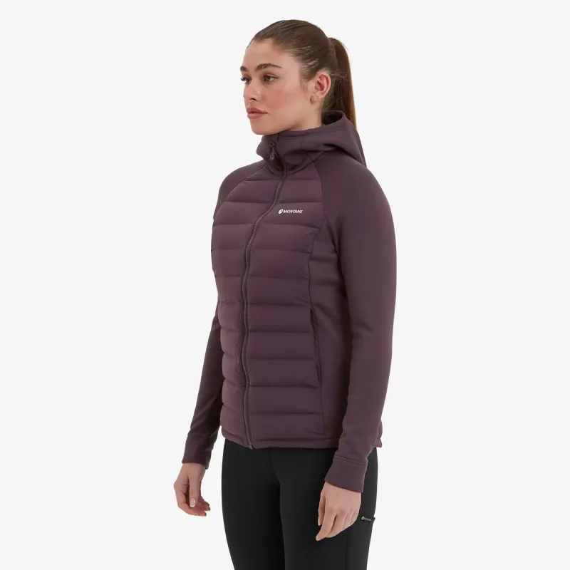 Montane Insulated Jackets-Womens Composite Hoodie - Mulberry