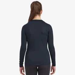 Montane T-Shirts & Baselayers-Womens Dart Lite Long Sleeve T-Shirt - Eclipse Blue