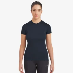 Montane T-Shirts & Baselayers-Womens Dart Lite T-Shirt - Eclipse Blue