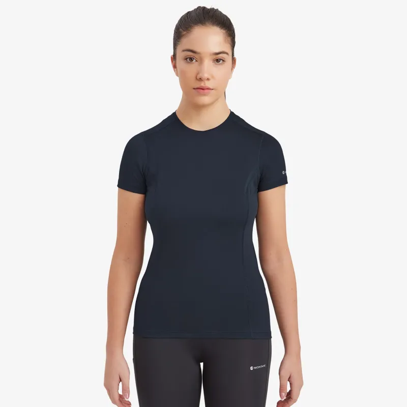 Montane T-Shirts & Baselayers-Womens Dart Lite T-Shirt - Eclipse Blue