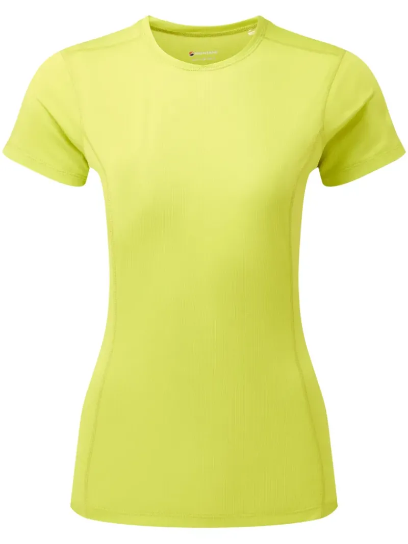 Montane T-Shirts & Baselayers-Womens Dart Lite T-Shirt - Citrus Spring