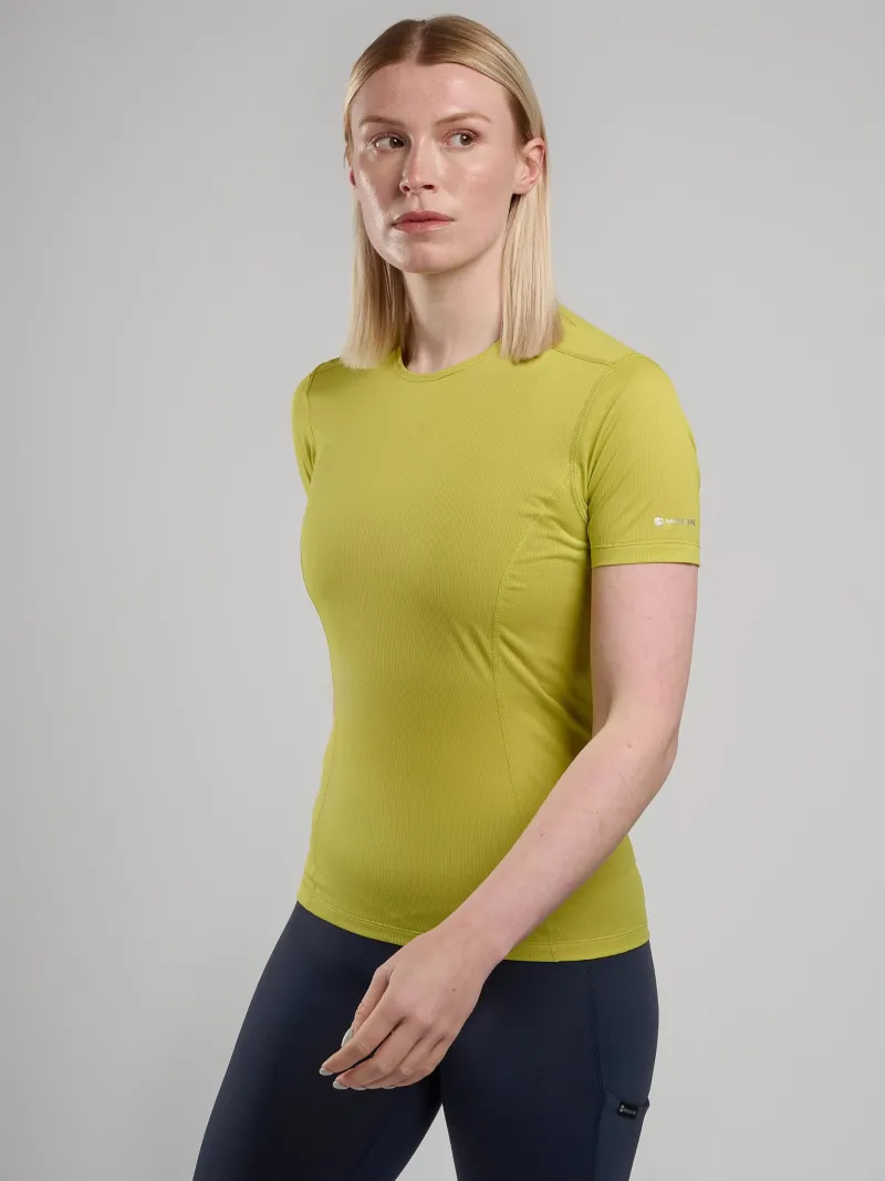 Montane T-Shirts & Baselayers-Womens Dart Lite T-Shirt - Citrus Spring
